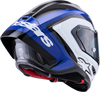 ALPINESTARS Supertech R10 Arius Helmet 22.06 Gloss Black/White/Blue XL 8203926-1647-XL