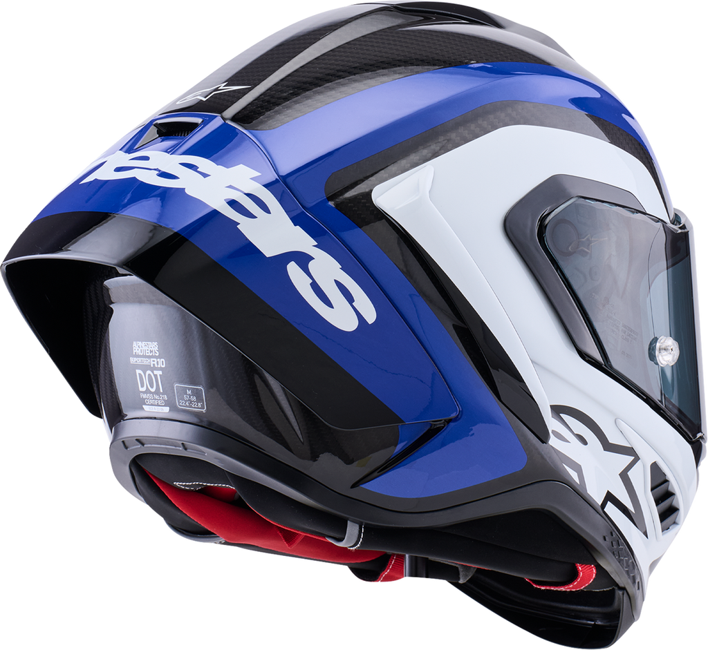 ALPINESTARS Supertech R10 Arius Helmet 22.06 Gloss Black/White/Blue XL 8203926-1647-XL