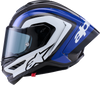 ALPINESTARS Supertech R10 Arius Helmet 22.06 Gloss Black/White/Blue XL 8203926-1647-XL