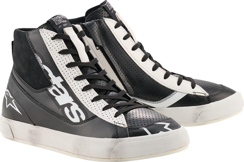 Alpinestars Stated Flair Motorcycle Shoes Black/White US 14 2541326-12-14
