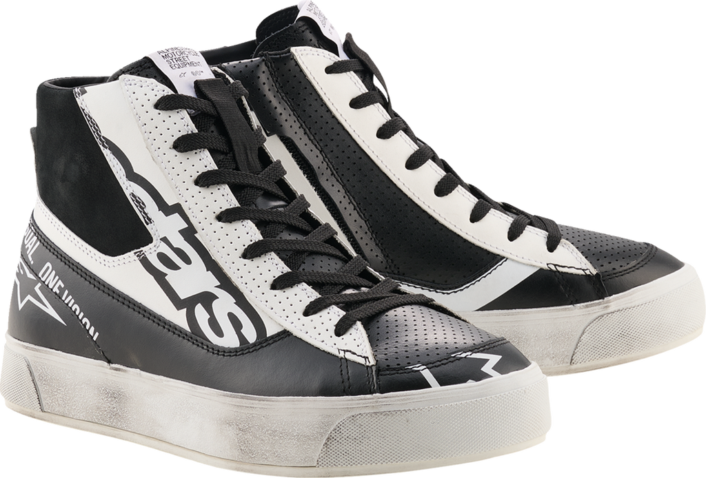 Alpinestars Stella Stated Flair Motorcycle Shoes Black/White US 7.5