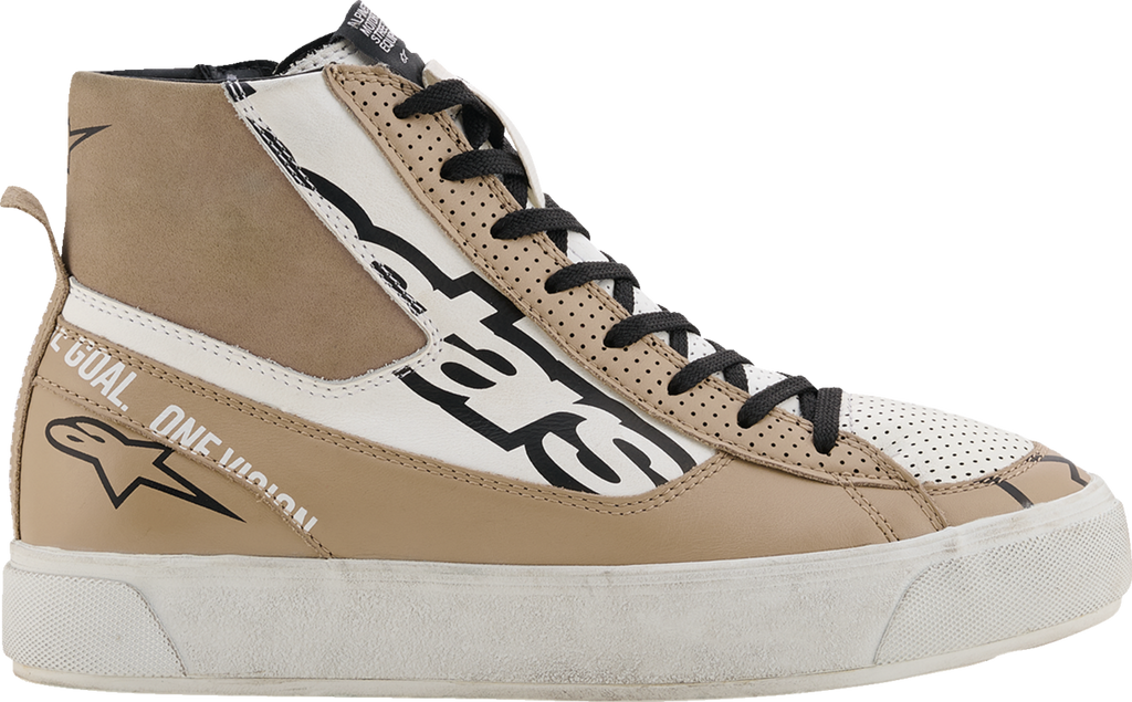 Alpinestars Stella Stated Flair Women's Motorcycle Shoes, Warm Gray/White, US 7.5