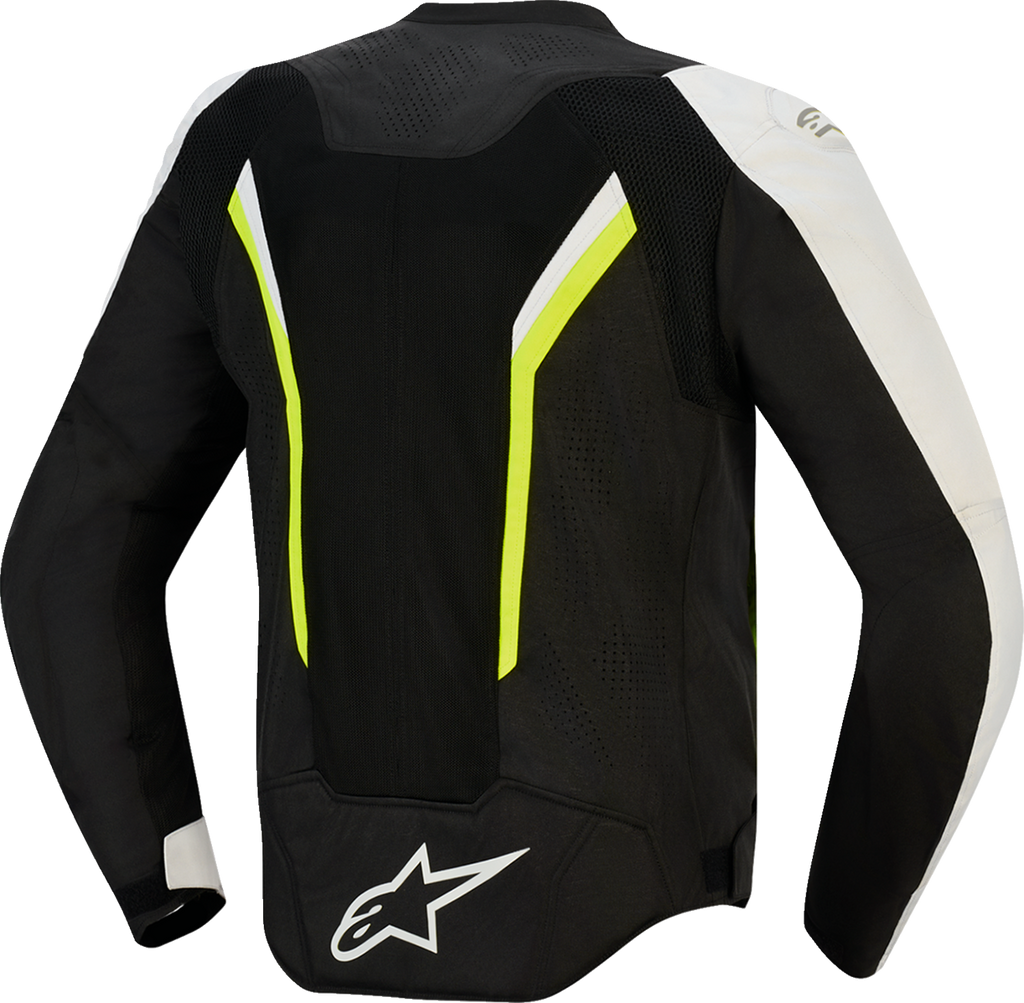 Alpinestars AST v3 Air Motorcycle Jacket Black/Silver/Yellow Fluo Large 3300426-159-L