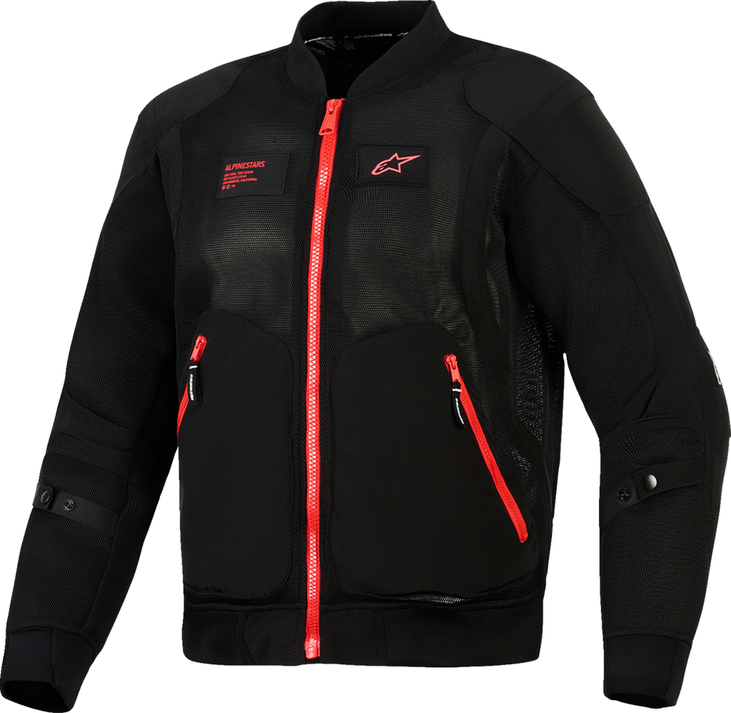 Alpinestars Flight Air Motorcycle Jacket Black/Bright Red Large 3300726-1303-L