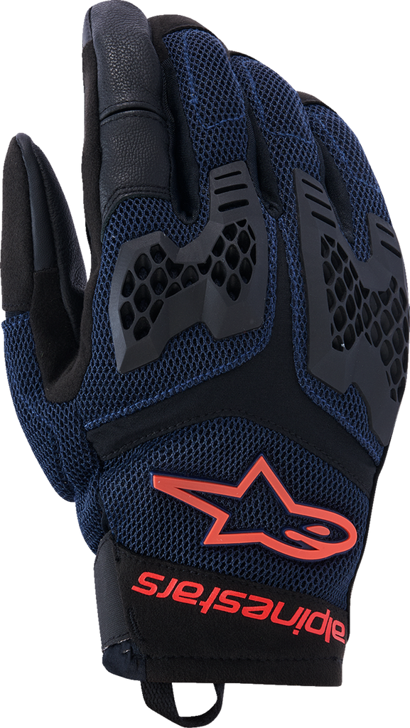 Alpinestars Manti Air Gloves Deep Blue/Fluo Red/Asphalt Large 3570225-7196-L
