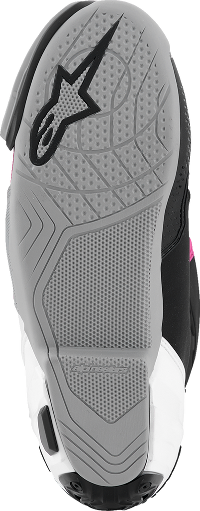 Alpinestars Supertech R Motorcycle Boots Black/Magenta/White/Yellow US 12, EU 47