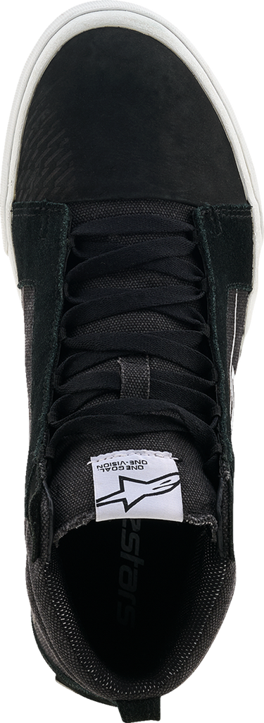 Alpinestars Ride-63 Canvas Motorcycle Shoes Black/White US 10 - 2540726-12-10