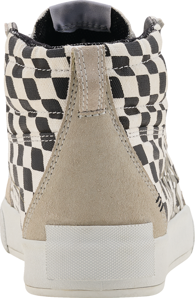 Alpinestars Ride-63 Canvas Motorcycle Shoes White/Black/Chess US 7 2540726-2081-7
