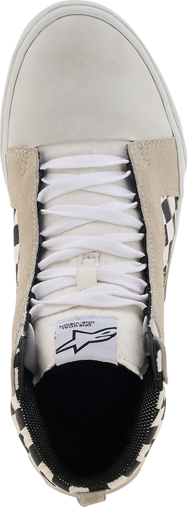 ALPINESTARS Ride-63 Canvas Motorcycle Shoes White/Black/Chess US 13.5