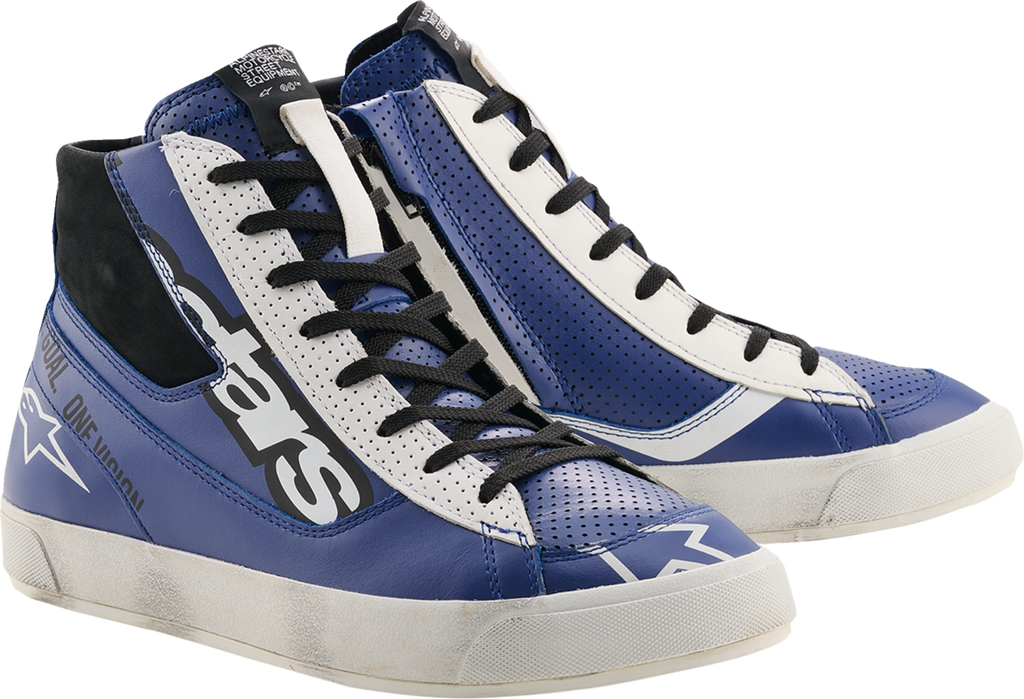 Alpinestars Stated Flair Motorcycle Shoes Blue/White/Black US 11