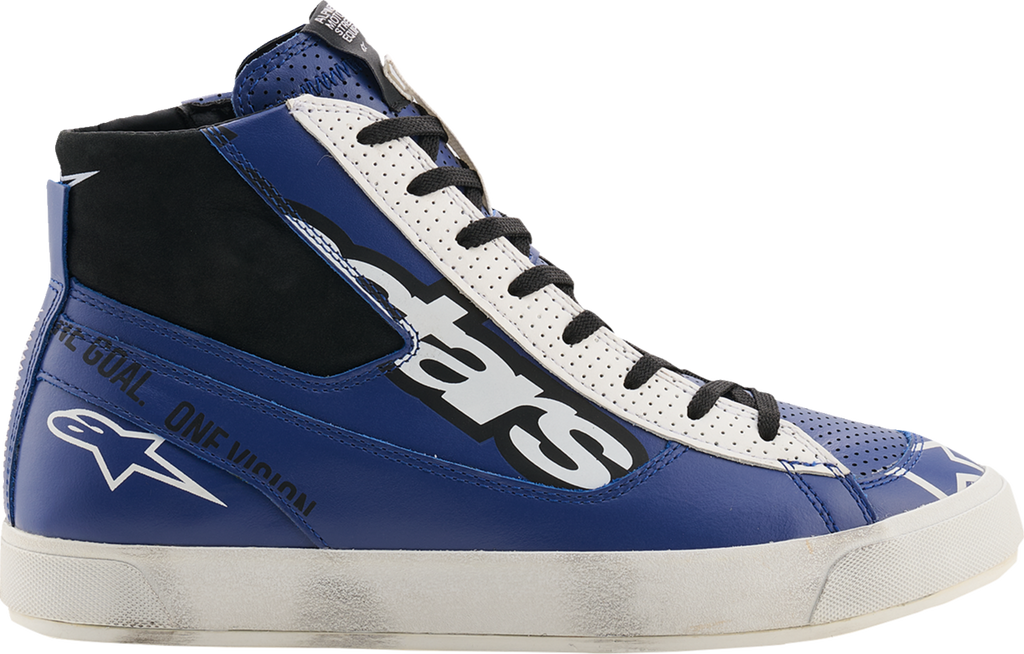 Alpinestars Stated Flair Motorcycle Shoes Blue/White/Black US 11