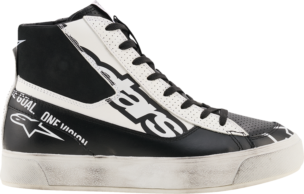 Alpinestars Stella Stated Flair Motorcycle Shoes, Black/White, US 10.5