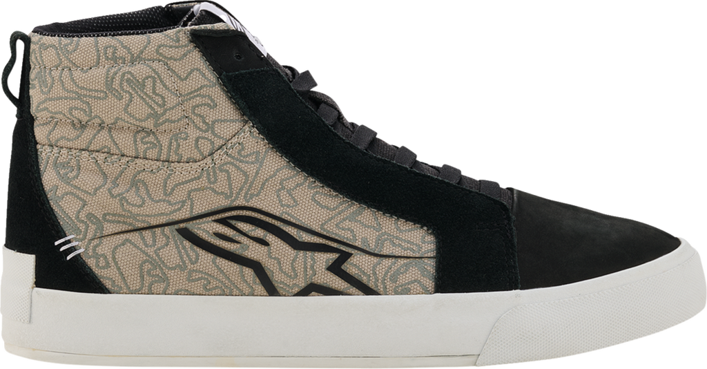 Alpinestars Ride-63 Canvas Motorcycle Shoes Black/Cool Gray/White US 9