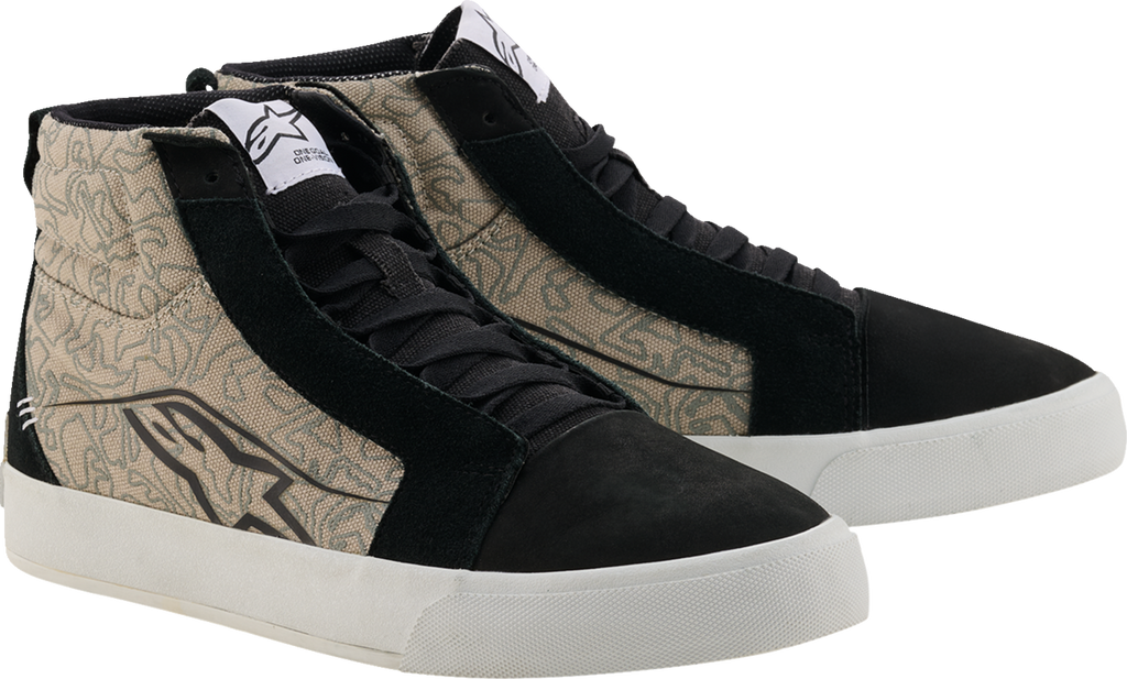 Alpinestars Ride-63 Canvas Motorcycle Shoes Black/Cool Gray/White US 12.5 - 2540726-1471-125