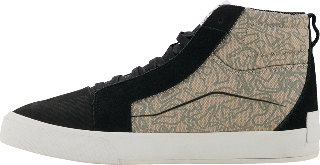 Alpinestars Ride-63 Canvas Motorcycle Shoes Black/Cool Gray/White US 12.5 - 2540726-1471-125