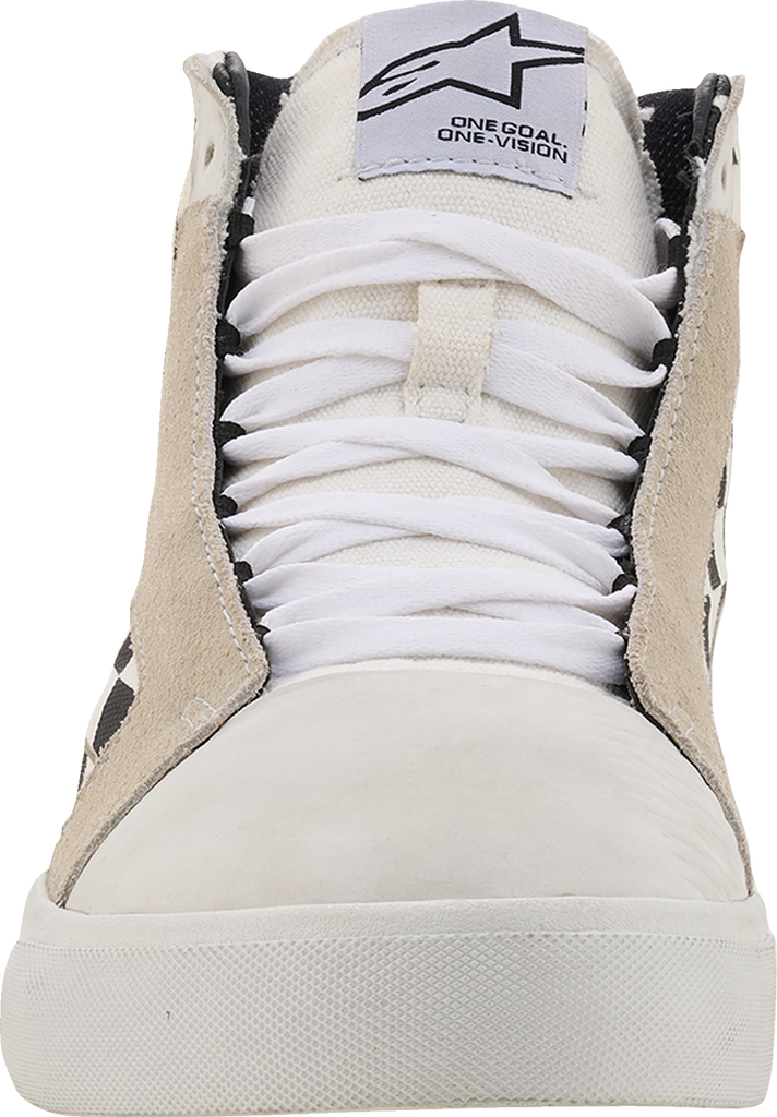 Alpinestars Ride-63 Canvas Motorcycle Shoes White/Black/Chess US 11.5 - 2540726-2081-115