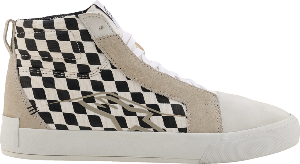 Alpinestars Ride-63 Canvas Motorcycle Shoes White/Black/Chess US 11 - 2540726-2081-11