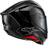 Alpinestars Supertech R7 ECE 22.06 Helmet, Solid Gloss Black, Medium - 8202126-1180-M