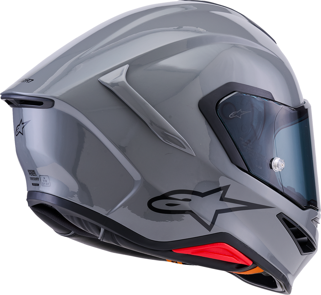 Alpinestars Supertech R7 ECE 22.06 Helmet, Gloss Gray, Medium, Part Number 8202126-1635-M