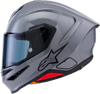 Alpinestars Supertech R7 ECE 22.06 Helmet, Gloss Gray, Medium, Part Number 8202126-1635-M