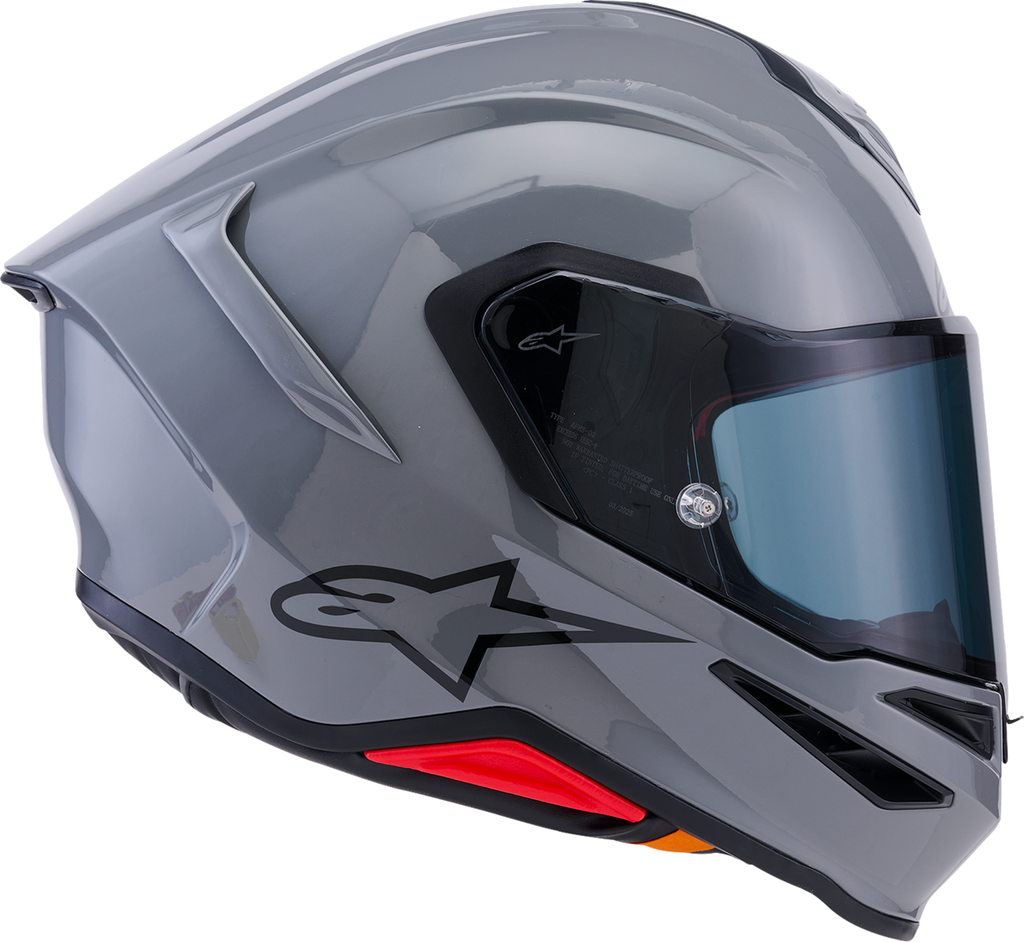Alpinestars Supertech R7 Helmet 22.06 Solid Gloss Gray Large 8202126-1635-L
