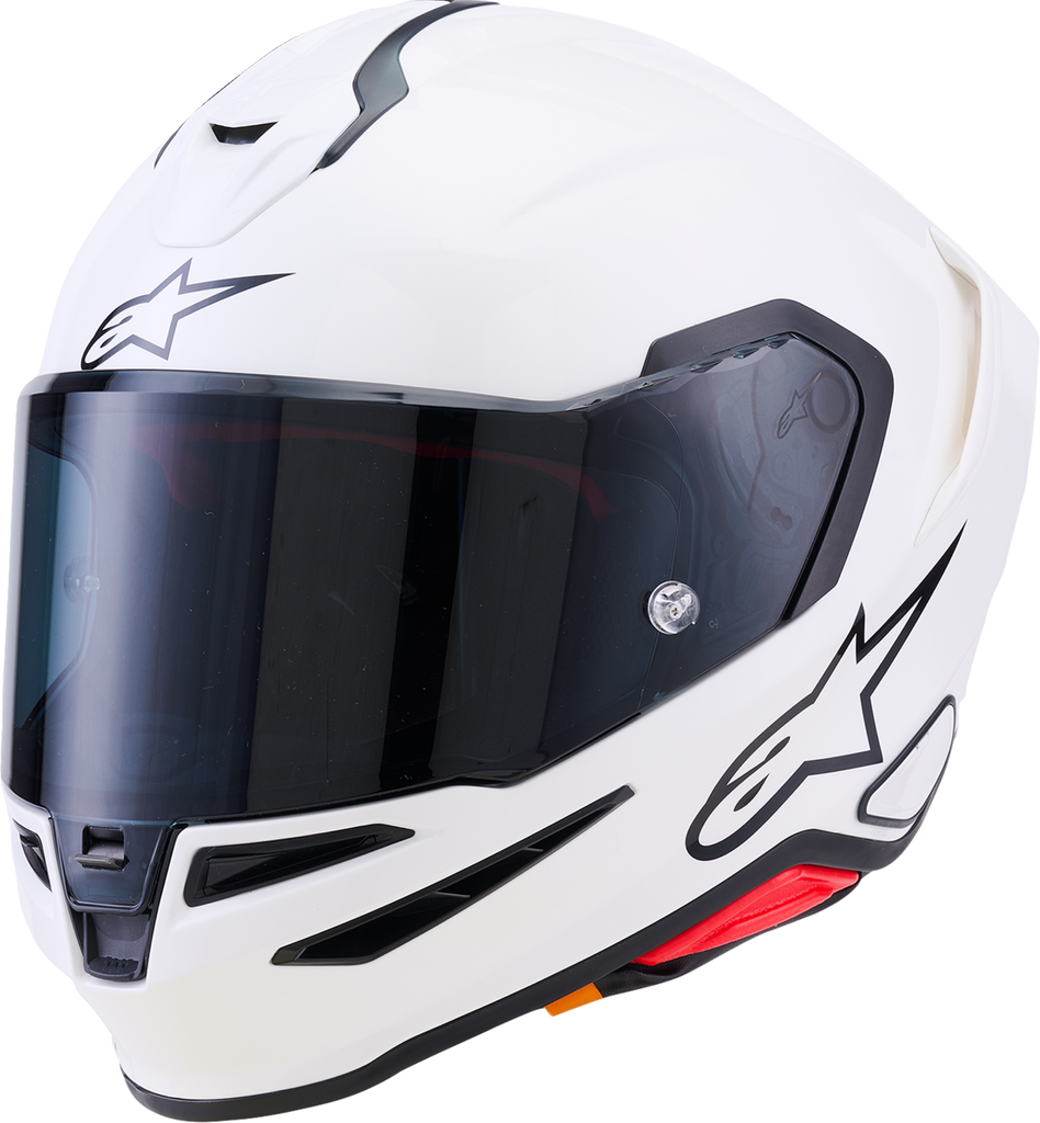 Alpinestars Supertech R7 Helmet ECE 22.06 Solid Gloss White Small 8202126-2180-S