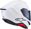 Alpinestars Supertech R7 Helmet 22.06 Solid Gloss White XS 8202126-2180-XS