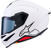 Alpinestars Supertech R7 Helmet ECE 22.06 Solid Gloss White Small 8202126-2180-S