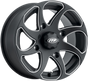 ITP Wheel - Twister? - Directional - Front/Rear | Left - Milled Black - 14x7 - 4/110 - 5+2 1422326727BL
