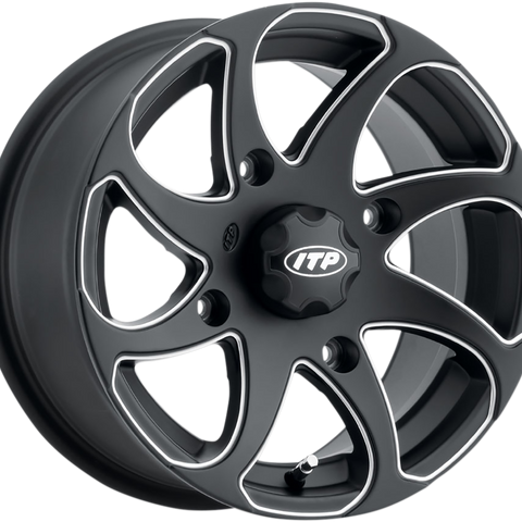 ITP Wheel - Twister? - Directional - Front/Rear | Left - Milled Black - 14x7 - 4/110 - 5+2 1422326727BL