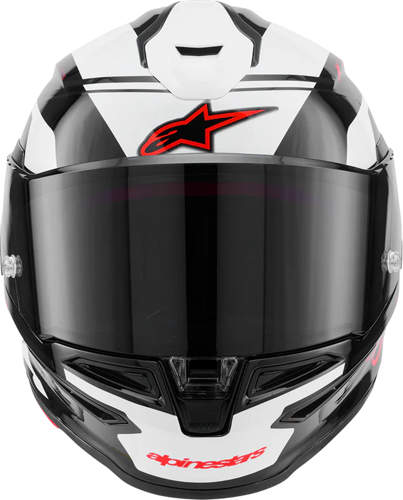 Alpinestars Supertech R7 Helmet 22.06 A-Core Gloss Black/White/Red XS 8203426-1353-XS