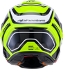 Alpinestars Supertech R7 Zeal ECE 22.06 Helmet, Gloss Yellow Fluo/Black/White, XS — 8202826-5021-XS