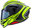 Alpinestars Supertech R7 Zeal ECE 22.06 Helmet, Gloss Yellow Fluo/Black/White, XS — 8202826-5021-XS