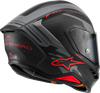 Alpinestars Supertech R7 Helmet ECE 22.06 A-Core Matte Black/Gray/Red Small 8203426-1653-S
