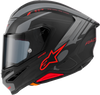 Alpinestars Supertech R7 Helmet ECE 22.06 A-Core Matte Black/Gray/Red Small 8203426-1653-S