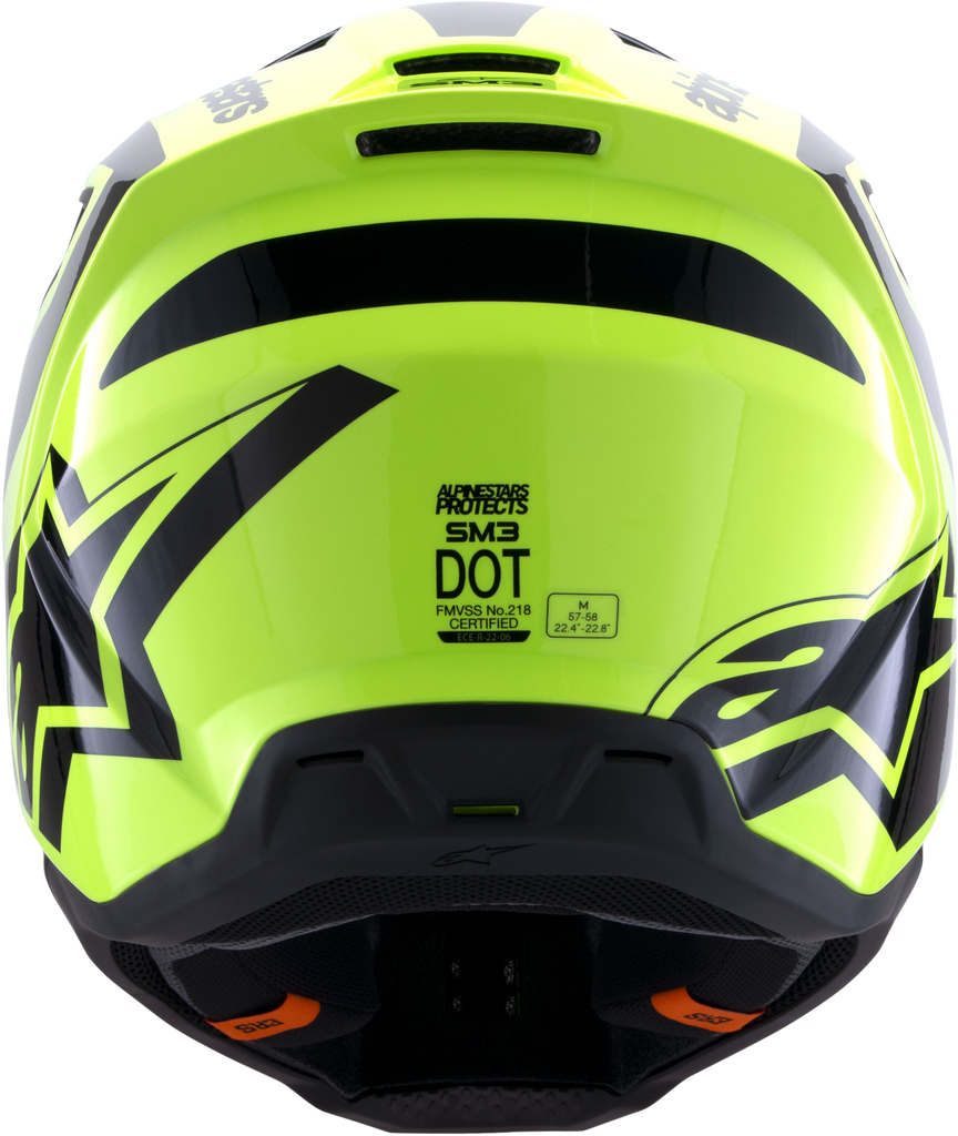 Sm3 Heat Helmet Yellow Fluo/Black Glossy Md