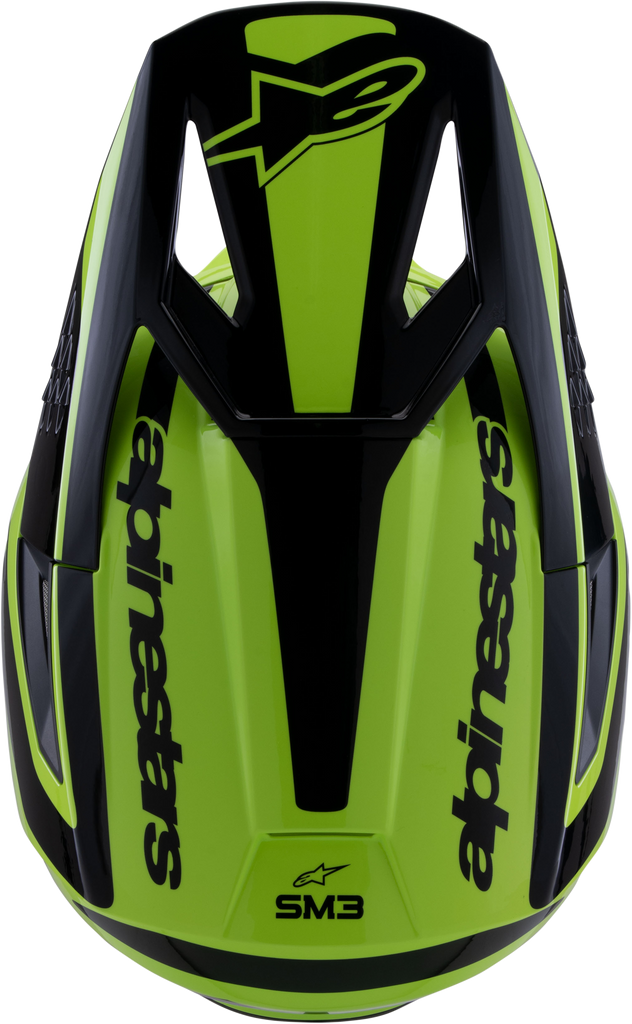 Sm3 Heat Helmet Yellow Fluo/Black Glossy Md