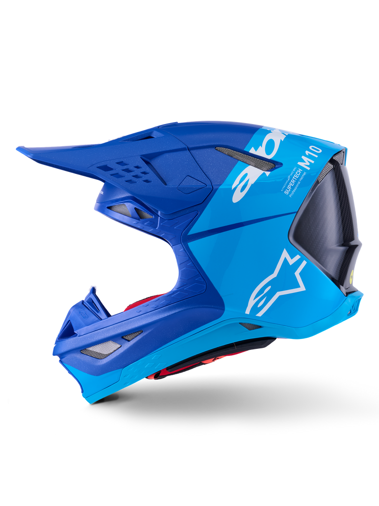 Supertech S M10 Flood Helmet Met Blu/Md Blu/Blk Crb M&G Sm