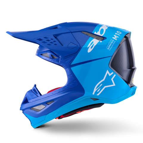 Supertech S M10 Flood Helmet Met Blu/Md Blu/Blk Crb M&G Md