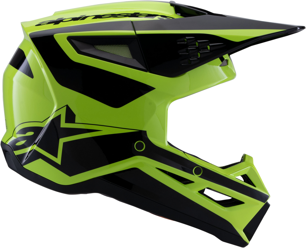 Sm3 Heat Helmet Yellow Fluo/Black Glossy Md
