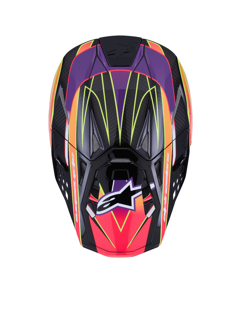 Supertech S M10 Era Helmet Pnk/Violet/Ylw Fluo Glossy 2x