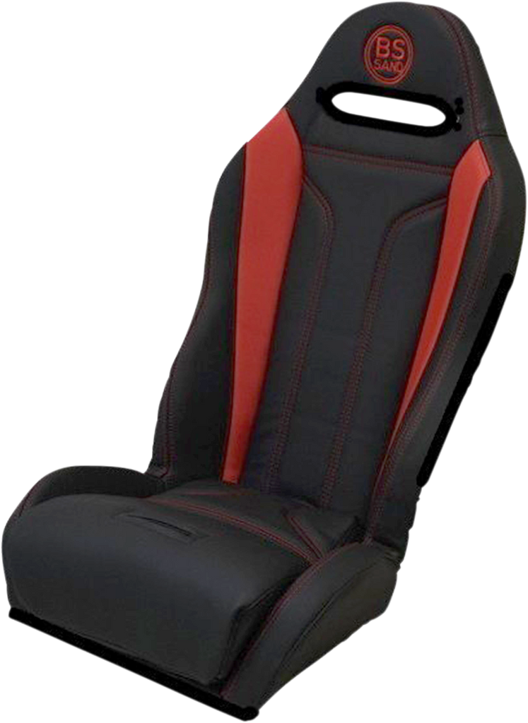 BS SAND Performance Seat - Double T - Black/Red - Polaris - '12-'21 PEBURDDTR