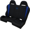BS SAND Performance Bench Seat - Black/Blue - Polaris '14-'20 PEBEBLDTR