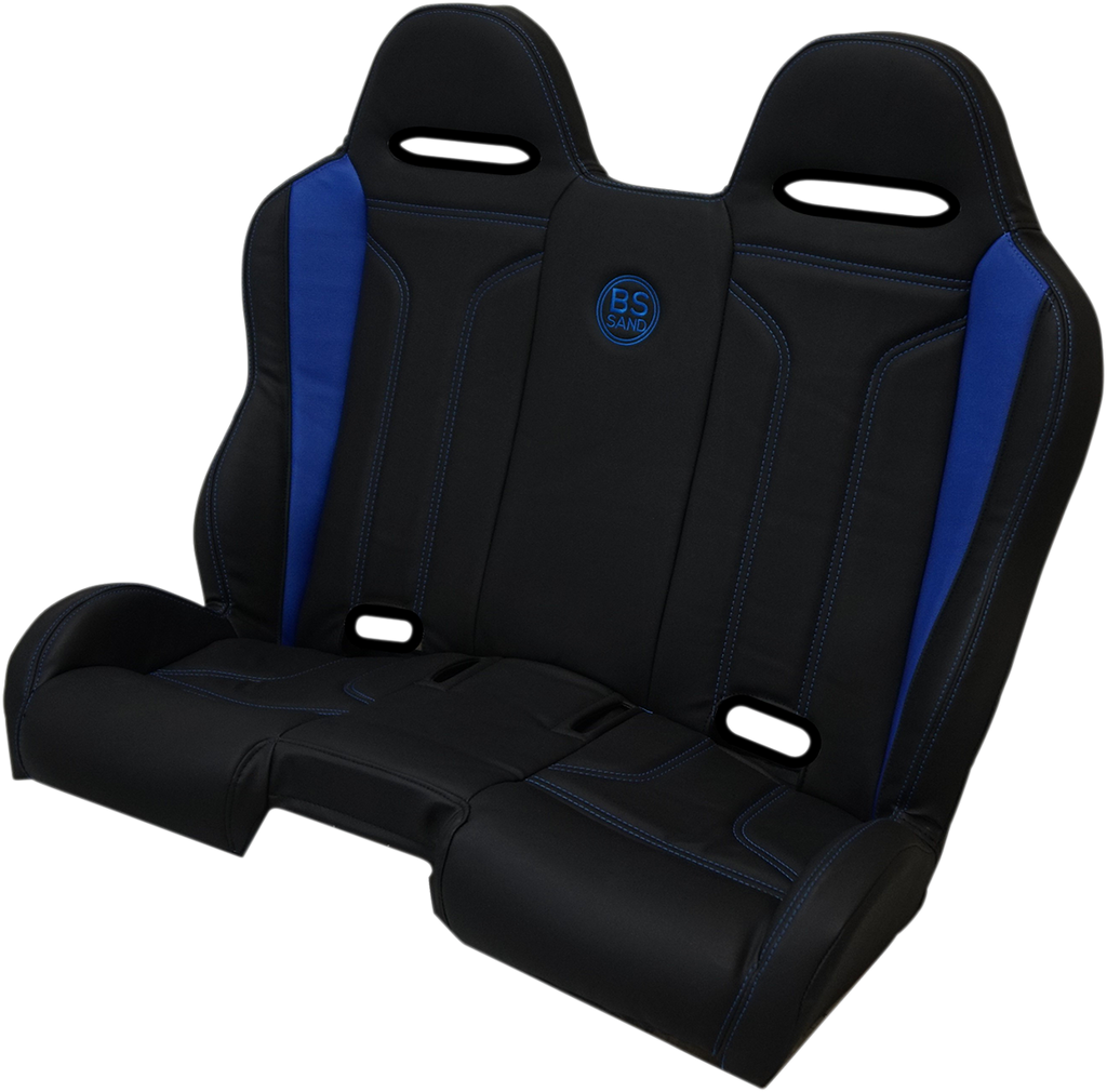 BS SAND Performance Bench Seat - Black/Blue - Polaris '14-'20 PEBEBLDTR
