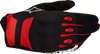 Alpinestars Techdura Motorcycle Gloves Black/Bright Red XL 3564524-1303-XL