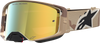 Alpinestars Supertech Lone Camo Desert Goggles with Gold Mirror Lens 5100627-8068