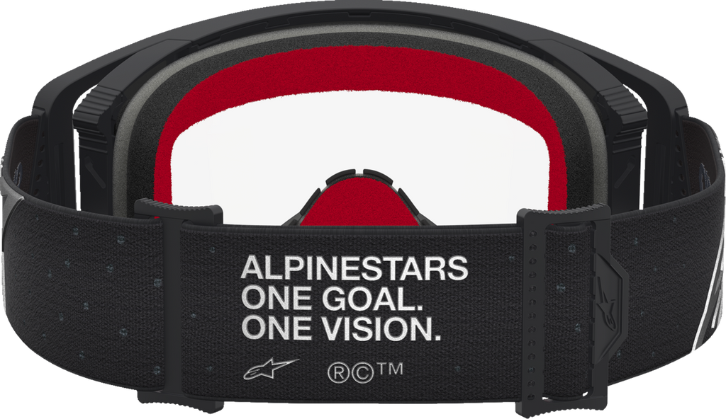 Alpinestars Supertech Vesta Goggle Matte Black/Silver with Clear Lens 5100827-1745