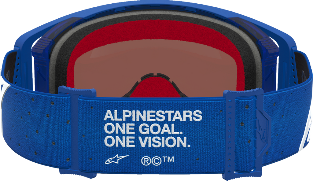 ALPINESTARS GOGGLES Supertech Vesta Goggle Blithe Black/White with Blue Mirror Lens 5100727-7353