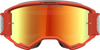 Alpinestars Vision 5 Rora Goggle 5101927-1741, Silver/Orange with Red Mirror Lens