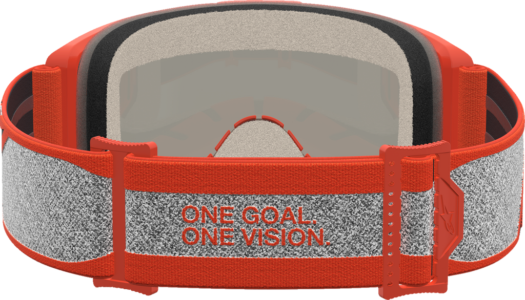 Alpinestars Vision 5 Rora Goggle 5101927-1741, Silver/Orange with Red Mirror Lens